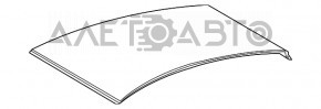 Крыша металл Toyota Prius V 12-17 без люка, тычки
