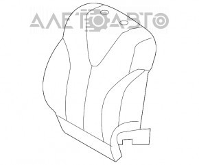 Сидіння водія Toyota Camry v40 07-09 без airbag, шкіра беж