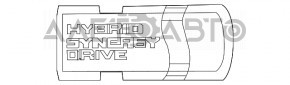 Эмблема значок HSD крышки багажника Toyota Avalon 13-18