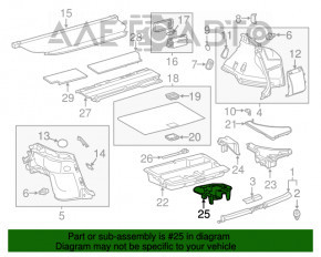 Піддон під інструмент Lexus CT200h 11-17