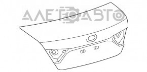 Крышка багажника Toyota Camry v55 15-17 usa под спойлер графит, гнутая по диагонали