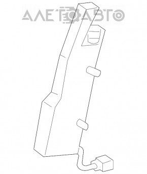 Подушка безпеки airbag сидіння лев Lexus NX200t NX300 NX300h 15-21 іржавий піропатрон