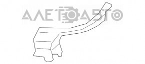 Ущільнювач решітки двірників лев Honda CRV 12-16