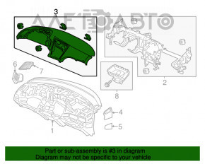 Торпедо передня панель без AIRBAG Honda CRZ 11-16