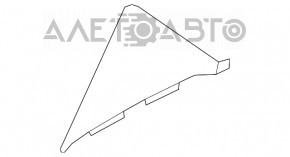 Заглушка трикутник зад ліва Nissan Murano z52 15-19 подряпини