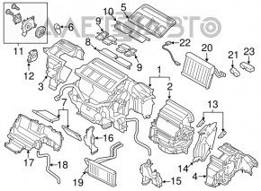Корпус грубки голий Subaru Legacy 15-19
