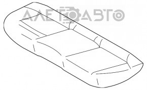 Накладка боковая задних сидений правая Subaru Outback 15-19 тряпка беж