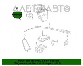 Подушка безопасности airbag пассажирская в торпеде Jeep Patriot 11-17