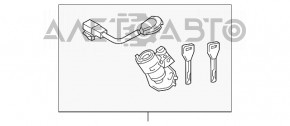 Личинка замку кришки багажника Lexus ES300h ES350 13-18
