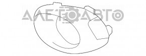 Обрамлення ВТФ прав Mitsubishi Outlander 14-15 дорест, текстура