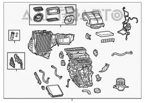 Печка в сборе Fiat 500L 14- manual