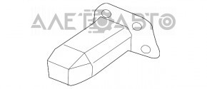 Клык усилителя переднего бампера правый Fiat 500L 14-17