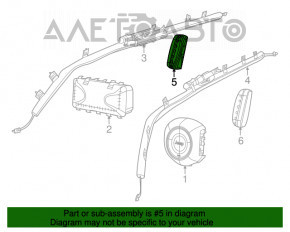 Подушка безпеки airbag сидіння прав Jeep Compass 17-