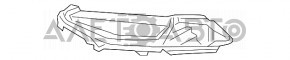 Грати переднього бампера лев Acura ILX 13-15 дорест