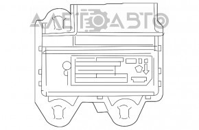 Модуль srs airbag комп'ютер подушок безпеки Jeep Cherokee KL 14- топляк