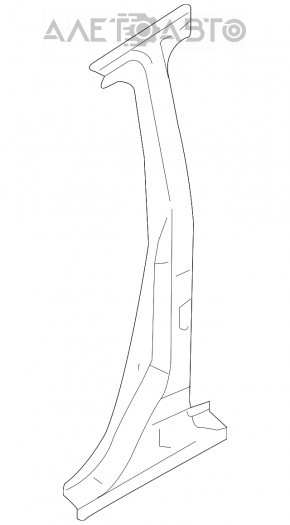 Стойка кузова центральная правая Infiniti Q50 14- на кузове
