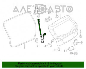 Амортизатор двері багажника правий Subaru Impreza 5d 17-19