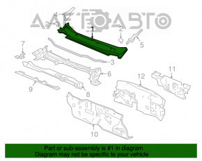 Решетка дворников пластик Honda CRV 17-22 слом креп