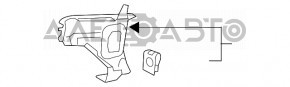 Воздуховод переднего бампера правый Honda Accord 18-22