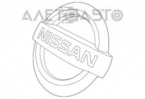 Эмблема значок решетки радиатора Nissan Maxima A36 16-18 дорест, обломана защелка