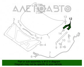 Петля капота права Nissan Maxima A36 16-