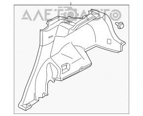 Обшивка арки левая Mitsubishi Outlander Sport ASX 10-15 черн, царапины