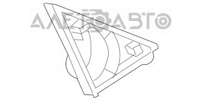 Заглушка бокового зеркала передняя правая Acura ILX 13- с пищалкой