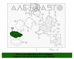 Сидіння водія Toyota Camry v40 07-09 без airbag, шкіра сіра порвано без підголівника