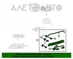 Молдинг двери багажника Toyota Sequoia 08-16 хром