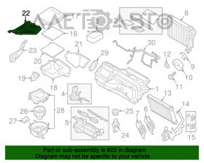Решетка дворников пластик левая BMW X3 F25 11-17