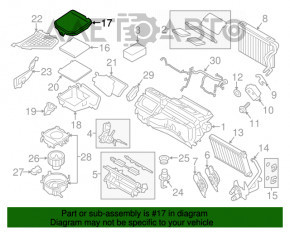 Кришка корпусу салонного фільтра верх BMW X3 F25 11-17