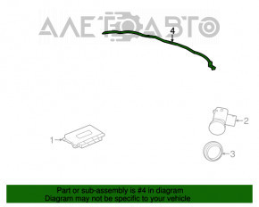 Проводка заднего бампера Jeep Grand Cherokee WK2 14-15 под парктроники