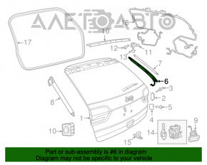 Датчик положення кришки багажника лівий Jeep Grand Cherokee WK2 14-21рест