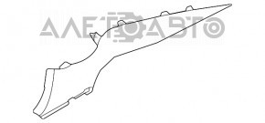 Накладка задньої стійки верхня ліва Nissan Sentra 20-сіра