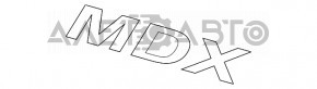 Эмблема надпись MDX двери багажника Acura MDX 17-20 рест