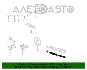 Емблема напис SH-awd двері багажника Acura MDX 17-20 рест