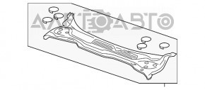 Решетка дворников пластик Acura MDX 17-20 рест