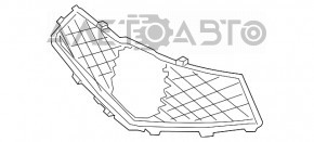 Сетка решетки радиатора grill Acura MDX 17-20 рест новый OEM оригинал