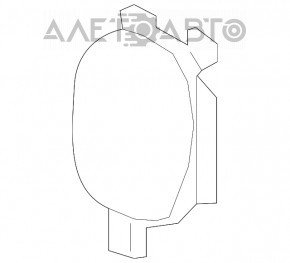 Эмблема решетки радиатора grill Acura MDX 17-20 дорест