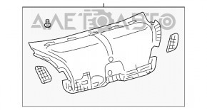 Обшивка крышки багажника Lexus LS460 LS600h 07-12 с доводчиком