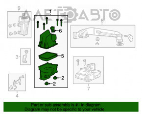 Корпус повітряного фільтра Jeep Cherokee KL 14-18 2.4 Trailhawk