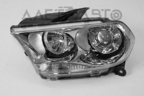 Фара передняя левая в сборе Dodge Durango 11-13 ксенон, светлая, трещина на стекле