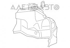 Обшивка арки права Lexus ES350 13-18 чорна під електропривод