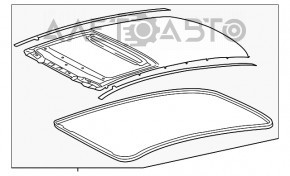 Крыша металл Lexus ES300h ES350 13-18 под панораму