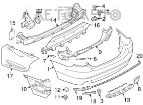 Парктронік переднього бампера BMW 5 F10 11-16