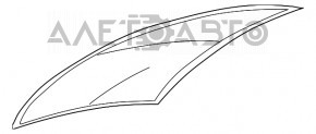 Лобовое стекло Fiat 500 15- воздух по кромке, песок, тычки