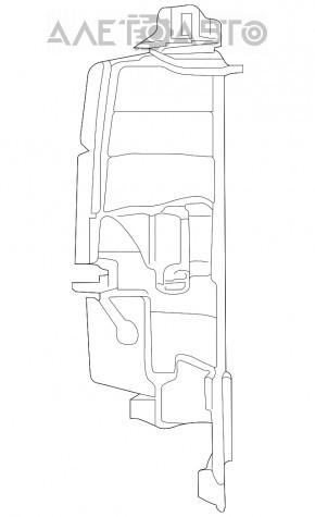 Дефлектор радиатора левый Jeep Grand Cherokee WK2 17- 3.6