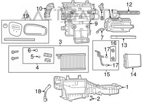 Піч в зборі Jeep Grand Cherokee WK2 11-13