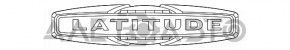 Эмблема LATITUDE двери багажника Jeep Cherokee KL 19-20