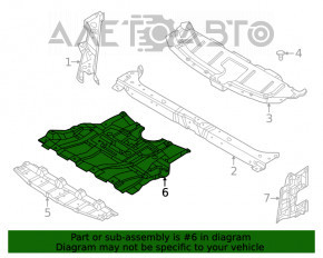 Защита двигателя передняя Nissan Rogue 21-23 US built